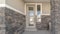 Panorama frame Glass entrance door to a modern home