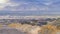 Panorama frame Gravel road with wildflowers, Utah USA day light