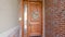 Panorama frame Rustic wooden door with wreath sidelight and arched transom window