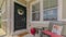 Panorama Front veranda and door of suburban home