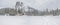 Panorama of Frozen Emerald Lake