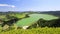 Panorama of Furnas lake, Azores, Portugal