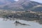 Panorama of Gallo Matese and the Gallo lake with a view from Letino