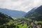 The panorama of Gastein valley from Bad Gastein, Austria