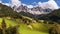 Panorama of Geisler (Odle) Dolomites Group