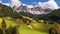 Panorama of Geisler (Odle) Dolomites Group