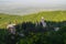 Panorama of Georgian Church near Sighnaghi, Caucasus Mountains, Georgia