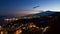 Panorama of Giardini-Naxos and Etna at twilight