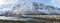 Panorama of Gimsoystraumen Bridge, on Lofoten Islands,
