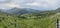 Panorama of Glanmore Lake in Kerry, Ireland