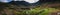 Panorama of Glen Clova in the Angus Glens in of Scotland