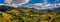 Panorama of Glenfinnan Railway Viaduct in Scotland