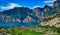 Panorama of the gorgeous Lake Garda surrounded by mountains in Riva del Garda, Italy.