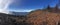 Panorama from Gran Canaria with roque nublo