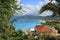 Panorama of Grand Anse beach in Grenada