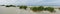 Panorama of the grassy dunes on the island of Terschelling