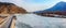 Panorama of Great Wall at Nine Water Gates section