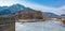 Panorama of Great Wall at Nine Water Gates section