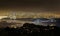 Panorama of Greater Vancouver at a foggy night