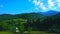 Panorama of green Carpathians, Dzembronia, Ukraine