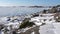 Panorama of the Gulf of Finland, frosty february day. The Surroundings of Hanko, Finland