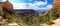 Panorama from halfway down the grand canyon