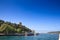 Panorama of Halil pasha tower on the rumeli fortress, also called Rumelihisari.