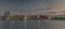 Panorama of Hamburg Hanseatic port city Germany  Europe.