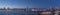 Panorama of Hamburg Hanseatic port city Germany  Europe.