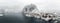 Panorama of Hamnoy island in winter, Reine, Lofoten Islands,