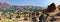 Panorama of Hampi, view of the Virupaksha temple