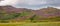 Panorama of Harbottle Hills and Heather