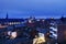 Panorama of Hasselt at night