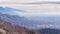 Panorama Hazy overview overlooking Salt Lake City, Utah