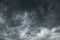 Panorama of the heavy storms, dark clouds going to rain