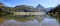 Panorama of Hidden Lake Glacier National Park