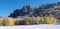 Panorama of High Mesa Pinnacles after snow storm