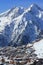 Panorama of the Hils and Hotels, Les Deux Alpes, France, French