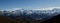 Panorama of the himalaya mountain range