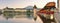 Panorama of historic city center of Lucerne with famous Chapel B