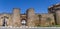 Panorama of the historic city gate of Ronda