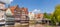 Panorama of the historic harbor of Luneburg