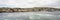 Panorama of the historic village Stromness on Orkney mainland, Scotland, Uk