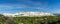 Panorama of the historic whitewashed Andalusian village of Vejer de la Frontera