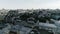 Panorama of the historical district of Kyiv - Podil. The architecture of the capital of Ukraine