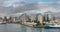 Panorama of Honolulu at Sunset