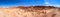 Panorama of Hoodoo Rock pinnacles in Goblin Valley State Park Utah USA