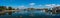Panorama of Hooe Lake in Plymouth in Devon