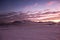 Panorama of Hornsund fjord at sunrise