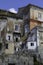 Panorama of the houses in the old town of Amantea, Calabria.